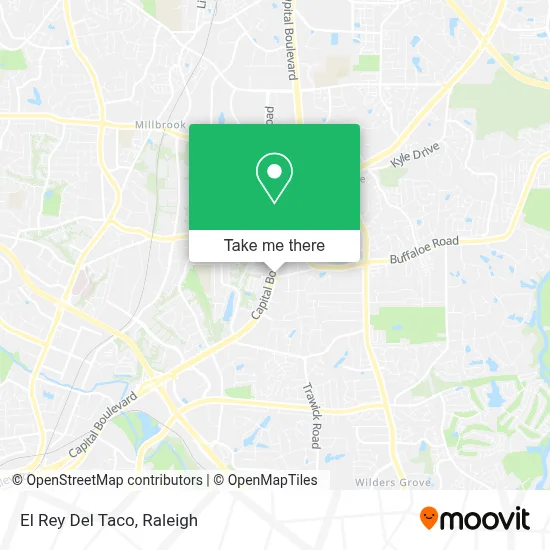 El Rey Del Taco map
