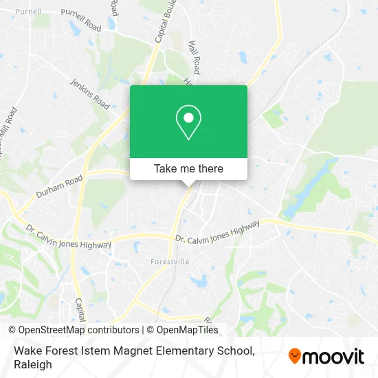 Wake Forest Istem Magnet Elementary School map