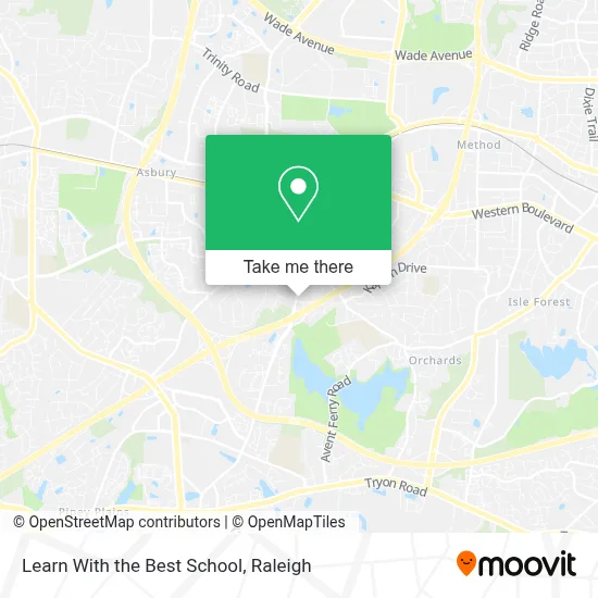 Learn With the Best School map
