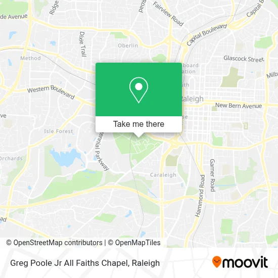 Greg Poole Jr All Faiths Chapel map
