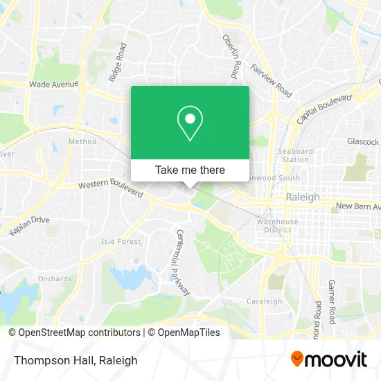 Thompson Hall map