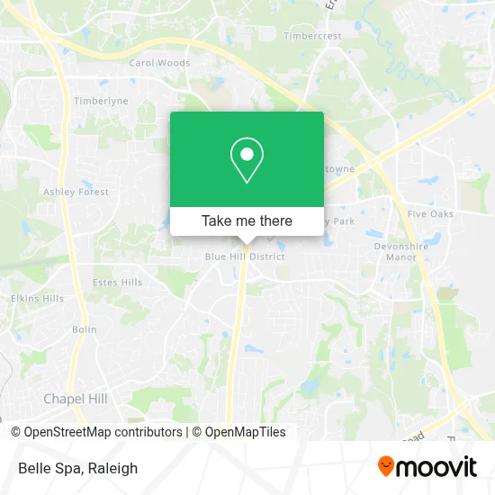 Belle Spa map