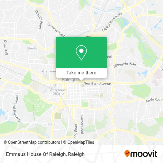 Emmaus House Of Raleigh map