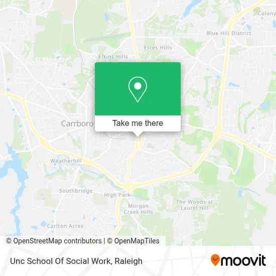 Unc School Of Social Work map