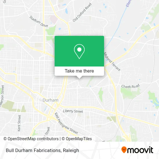 Bull Durham Fabrications map