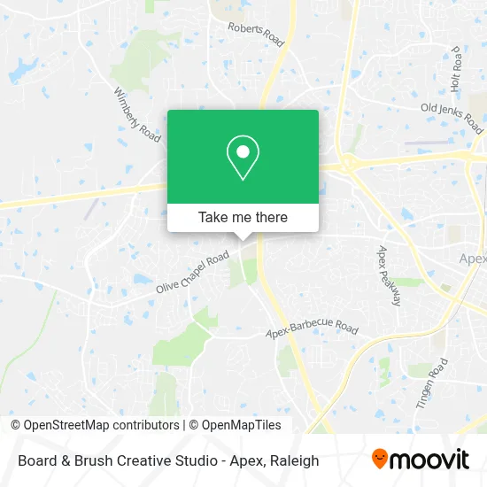 Board & Brush Creative Studio - Apex map
