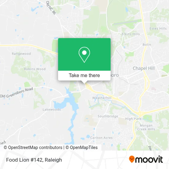Food Lion #142 map