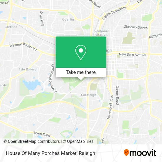 House Of Many Porches Market map