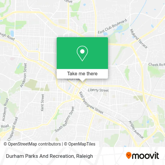 Durham Parks And Recreation map