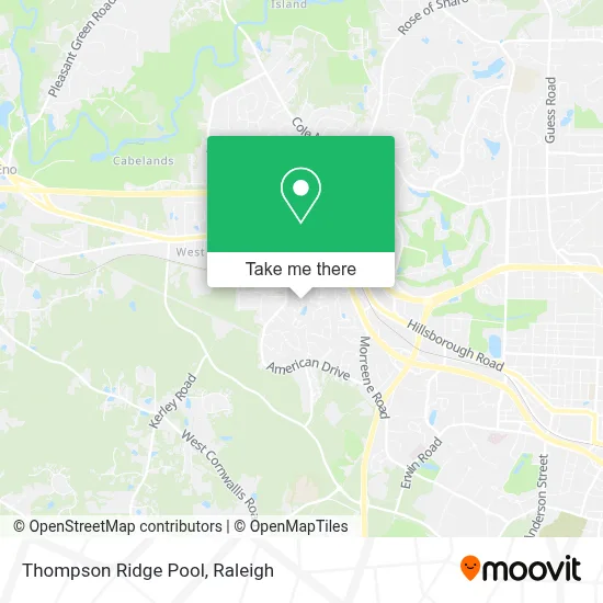 Thompson Ridge Pool map