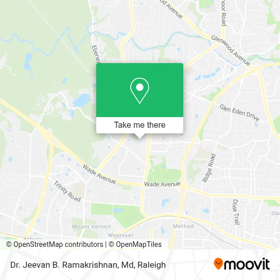Dr. Jeevan B. Ramakrishnan, Md map