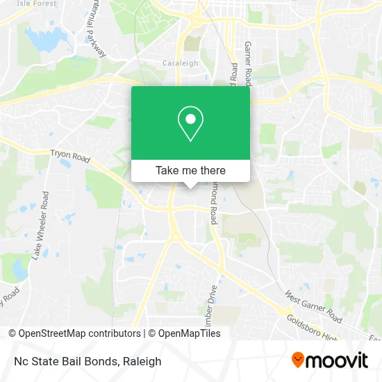 Nc State Bail Bonds map