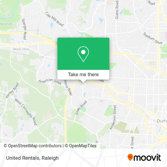 United Rentals map