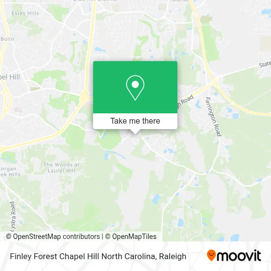 Finley Forest Chapel Hill North Carolina map