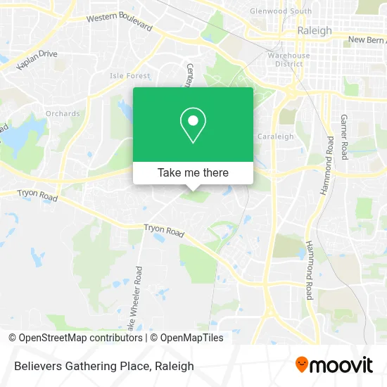 Believers Gathering Place map