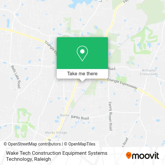 Wake Tech Construction Equipment Systems Technology map