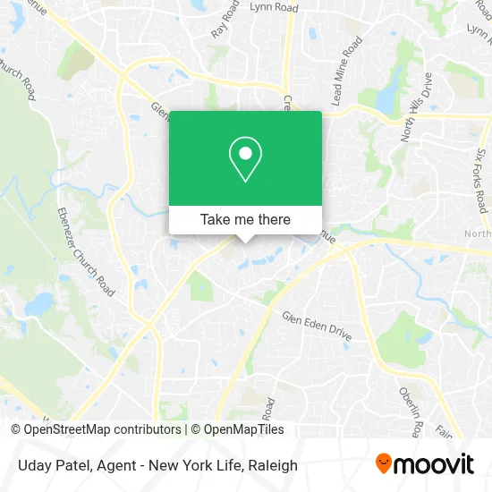 Uday Patel, Agent - New York Life map