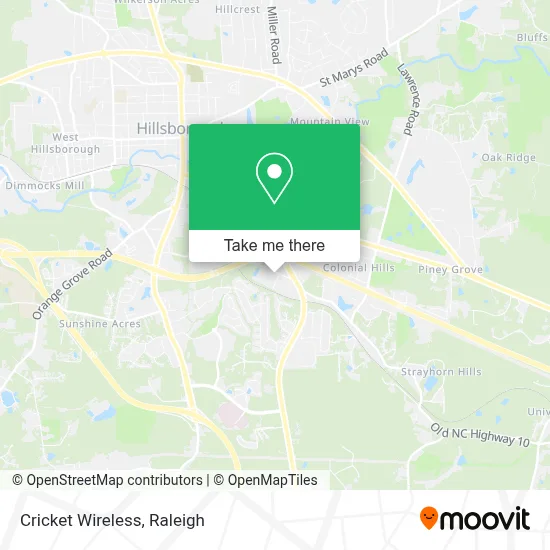 Cricket Wireless map