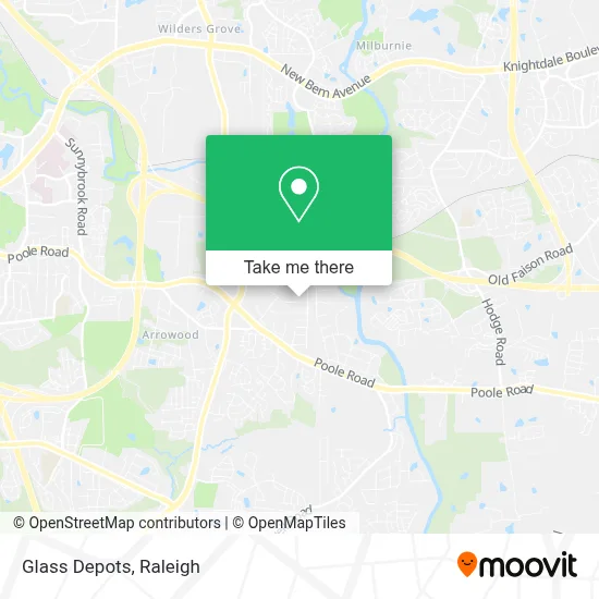 Glass Depots map