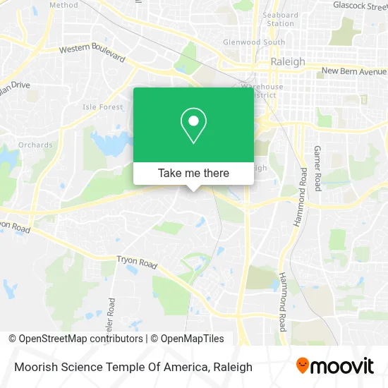 Moorish Science Temple Of America map