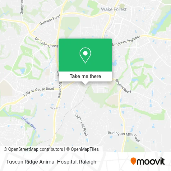 Tuscan Ridge Animal Hospital map