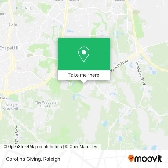 Carolina Giving map
