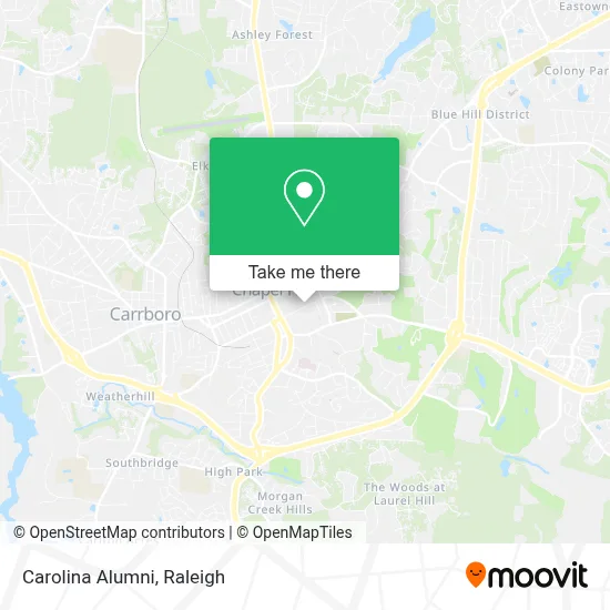 Carolina Alumni map
