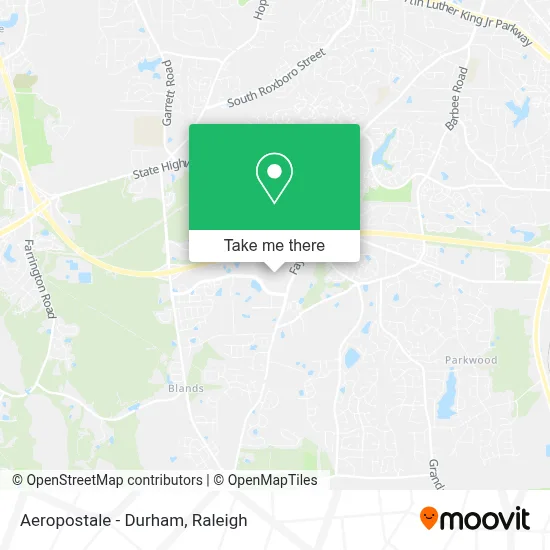 Aeropostale - Durham map