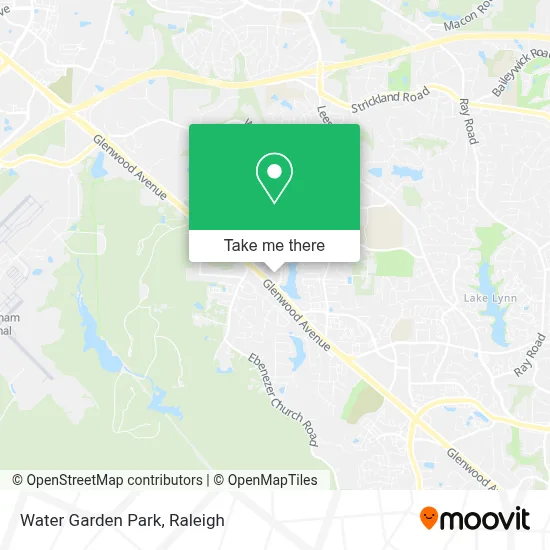 Water Garden Park map