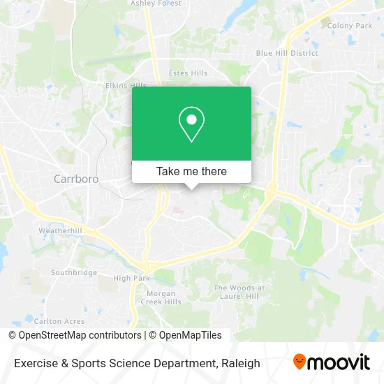 Exercise & Sports Science Department map