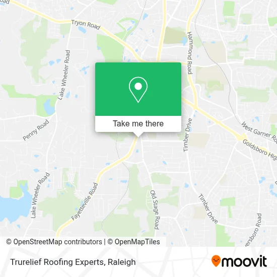 Trurelief Roofing Experts map