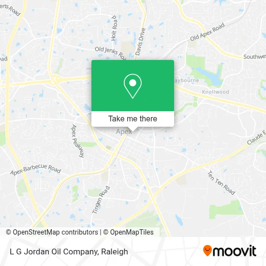 L G Jordan Oil Company map
