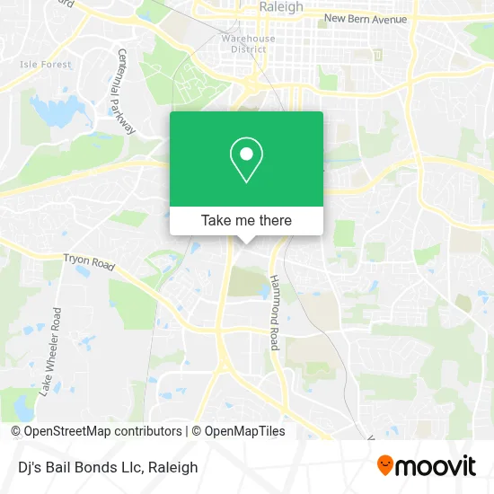 Dj's Bail Bonds Llc map