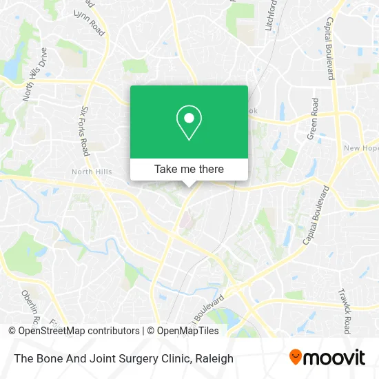 The Bone And Joint Surgery Clinic map