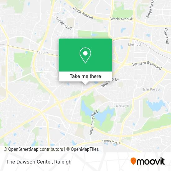 The Dawson Center map