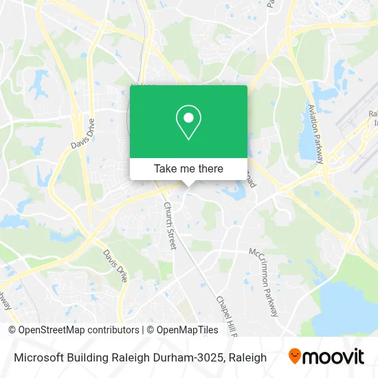 Microsoft Building Raleigh Durham-3025 map