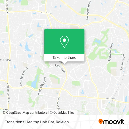 Transitions Healthy Hair Bar map