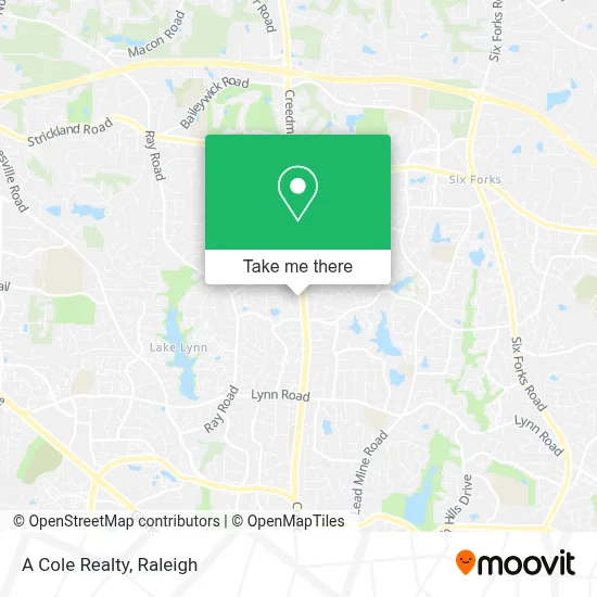 A Cole Realty map