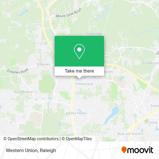 Western Union map