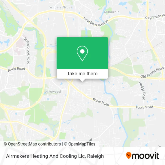 Airmakers Heating And Cooling Llc map