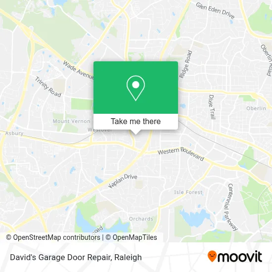 David's Garage Door Repair map