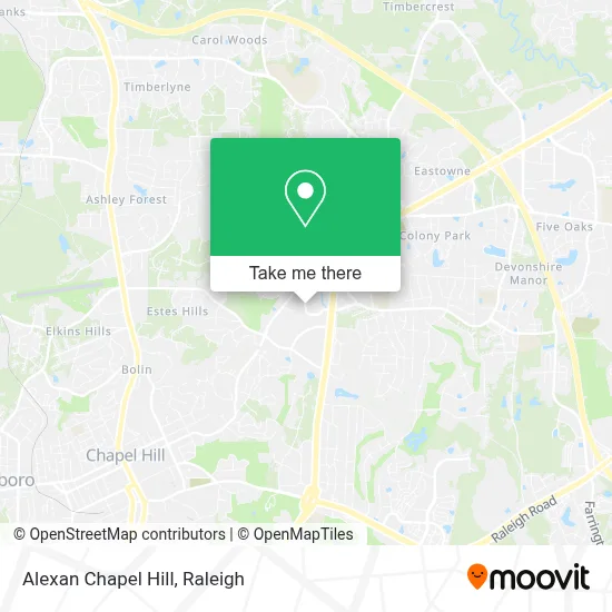Alexan Chapel Hill map