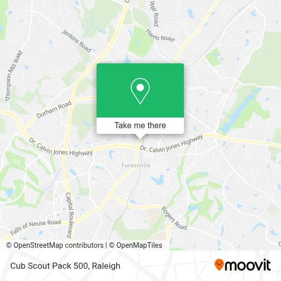 Cub Scout Pack 500 map