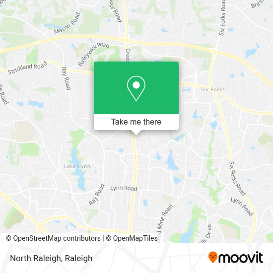 North Raleigh map