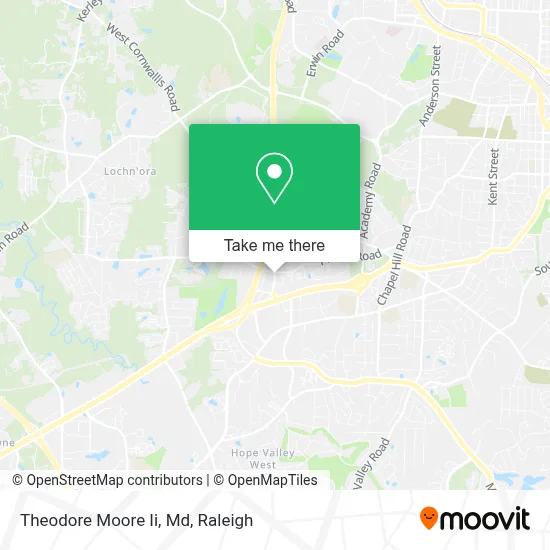 Theodore Moore Ii, Md map
