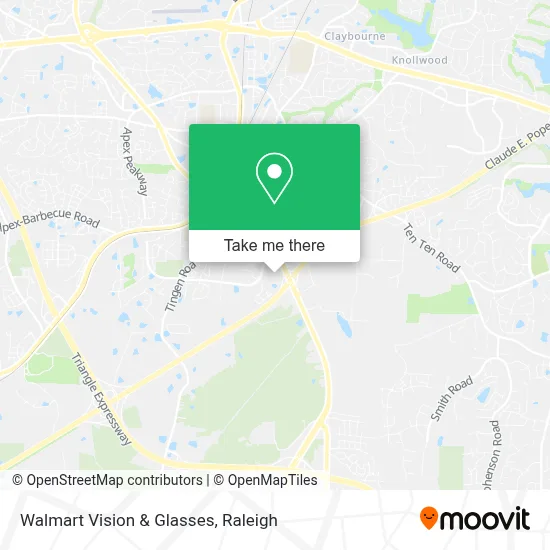 Walmart Vision & Glasses map