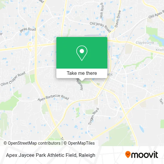 Apex Jaycee Park Athletic Field map