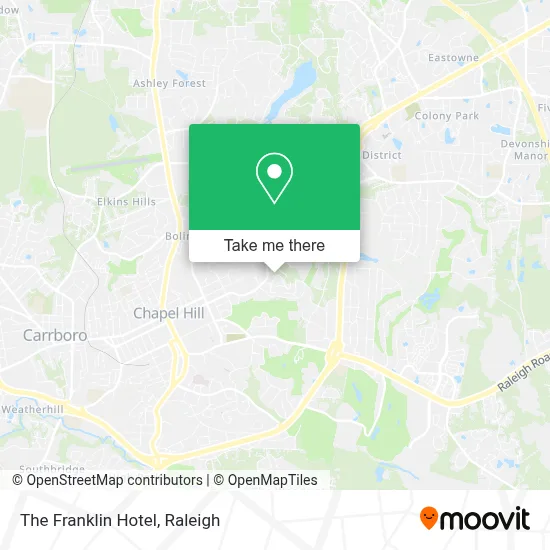 The Franklin Hotel map