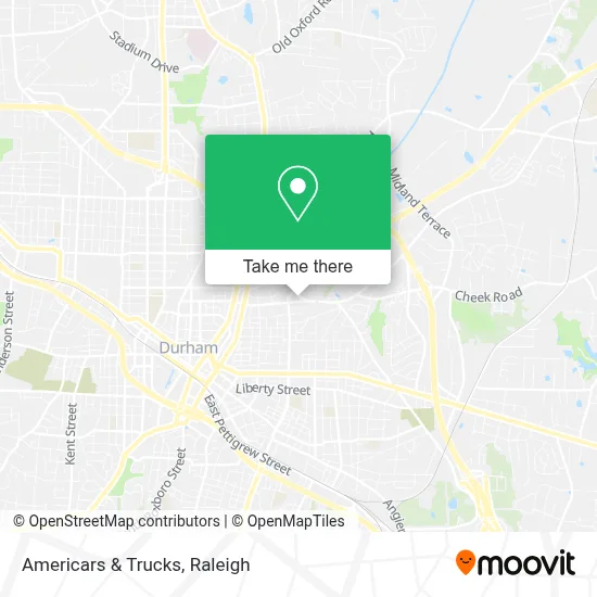 Americars & Trucks map
