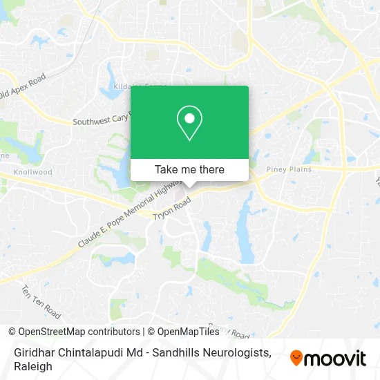 Giridhar Chintalapudi Md - Sandhills Neurologists map